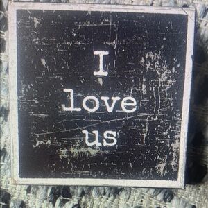 Black and White Decorative Sign